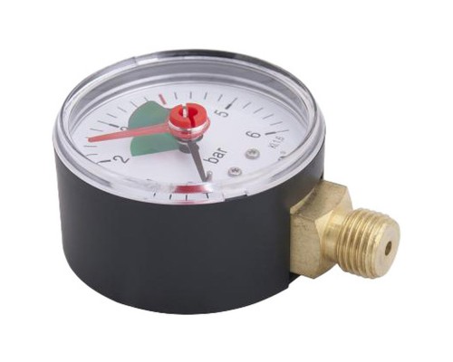 Манометр Gappo радиальный с указателем предела 1/4" x 6 бар