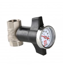 Кран шаровый с термометром ВВ внутренняя резьба 3/4" (Valtec VT.808)