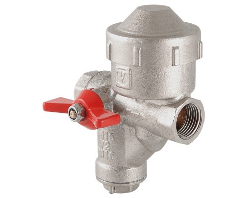 Кран шаровый с фильтром и редуктором давления ВВ внутренняя резьба 1/2" (Valtec VT.299) (левый)