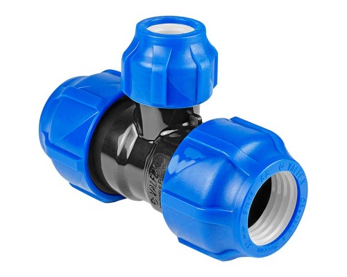 Тройник ПНД переходной компрессионный 25*20*25 мм (VALFEX)