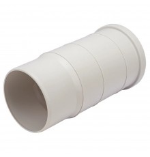 Патрубок компенсационный канализационный бесшумныйПП110ммСИНИКОНКОМФОРТсрастр.белый(уп.15шт)