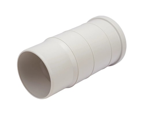 Патрубок компенсационный канализационный бесшумныйПП110ммСИНИКОНКОМФОРТсрастр.белый(уп.15шт)