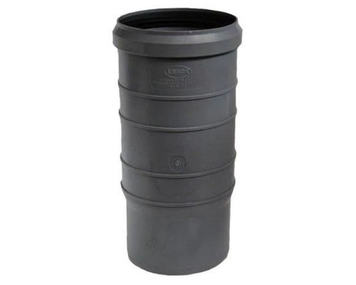 Патрубок компенсационный канализационный ПП 50 мм утроенный с раструбом серый Синикон Стандарт