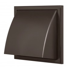 Вывод стенной Дубль с обратным клапаном 175х175 с выходом 125 МВ 122 ВК кор.