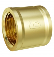 Муфта прямая LD DN20 внутренняя резьба, латунь