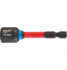 Насадка торцевая Milwaukee SHOCKWAVE магнитная c хвостовиком 1/4" Hex - 10мм x 65мм