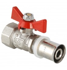 Кран шаровый под пресс ВР внутренняя резьба 16*1/2" (Valtec VT.242) уп 12 шт