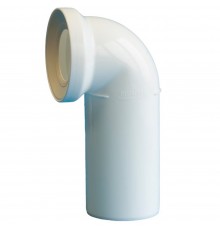 Присоединение к унитазу канализационное110*87гр.С мм ПОЛИТЭК белое (уп.50 шт)