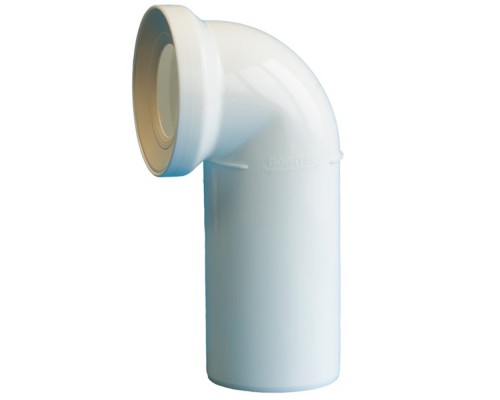 Присоединение к унитазу канализационное110*87гр.С мм ПОЛИТЭК белое (уп.50 шт)