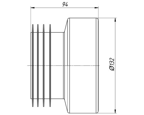 Манжета для унитаза АНИ W0210 прямая