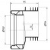 Манжета для унитаза АНИ W0410 эксцентрическая