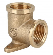 Угольник Gappo с креплением ВР-ВР латунный 1/2"