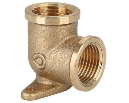 Угольник Gappo с креплением ВР-ВР латунный 1/2"