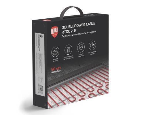 Кабель нагревательный Royal Thermo Doublepower Cable RTDC 2-17-1000 (комплект)