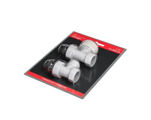 Набор термостатический прямой Royal Thermo Design 1/2"М30х1,5 (Белый) Набор термостатический прямой Royal Thermo Design 1/2"М30х1,5 (Белый)