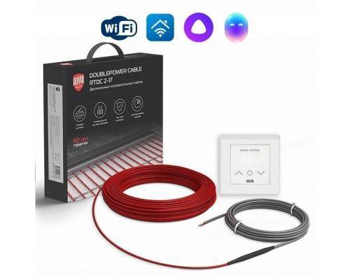 Кабель нагревательный Royal Thermo RTDC 2-17-400 с терморегулятором RTS-16