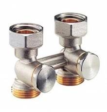 Узел нижнего подключения Giacomini прямой H-образный, 3/4"х3/4", НР ЕК-НГ, R387X002