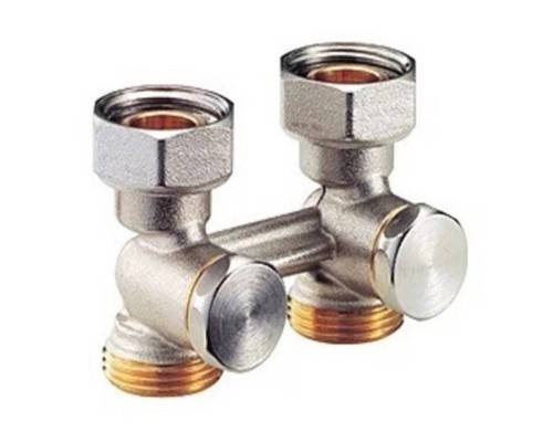 Узел нижнего подключения Giacomini прямой H-образный, 3/4"х3/4", НР ЕК-НГ, R387X002