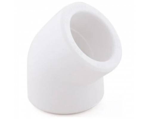 Угольник бел. PP-R D 25х45 PN 25, РТП (320/40) Угольник бел. PP-R D 25х45 PN 25, РТП (320/40)