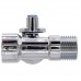 Кран CTM шар. д/быт. прибор. 1/2"х3/4"х1/2" г/ш/ш бабочка, хром CA3H1234