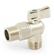 Кран Uni-Fitt Н 1/2" для подключения бачков/смесителей, никелированный