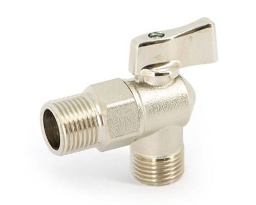 Кран Uni-Fitt Н 1/2" для подключения бачков/смесителей, никелированный