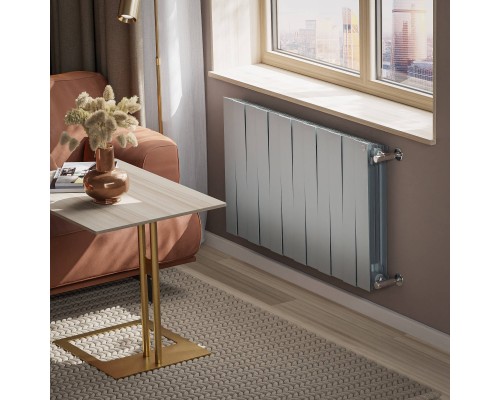 Радиатор биметаллический Royal Thermo PianoForte 500 Серебристый - 12 секц.