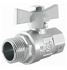 Кран шаровый STI 1/2" Н/В бабочка полнопроходной 15