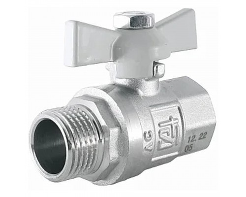 Кран шаровый STI 1/2" Н/В бабочка полнопроходной 15