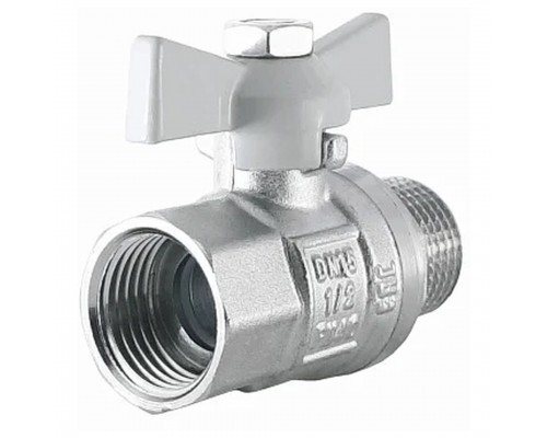 Кран шаровый STI 1/2" Н/В бабочка полнопроходной 15