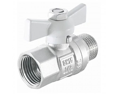 Кран шаровый STI 1/2" Н/В бабочка полнопроходной 15