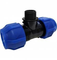 Тройник компрессионный переходной с наружной резьбой 40-1 1/2"-40 (Valfex) (16/4)
