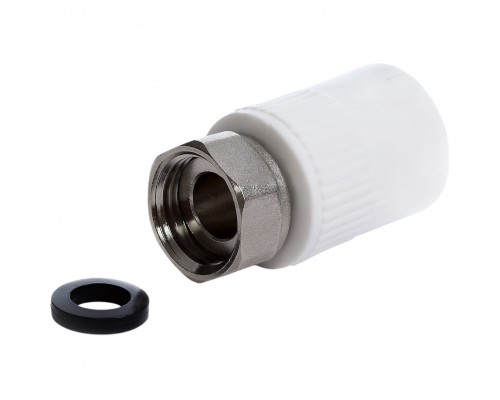 Муфта FUSITEK с накидной гайкой PP-R 20х3/4", ВР, FT05201 Муфта FUSITEK с накидной гайкой PP-R 20х3/4", ВР, FT05201