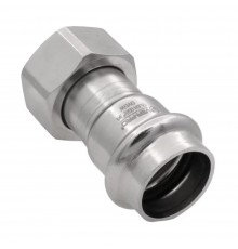 Соединитель VIEIR с накидной гайкой нерж. сталь 22×3/4" VER-PRO (65/5)