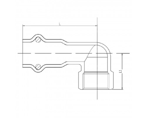 Уголок VIEIR 90 град. вн.р. 22×3/4" VER-PRO (50/5) Уголок VIEIR 90 град. вн.р. 22×3/4" VER-PRO (50/5)