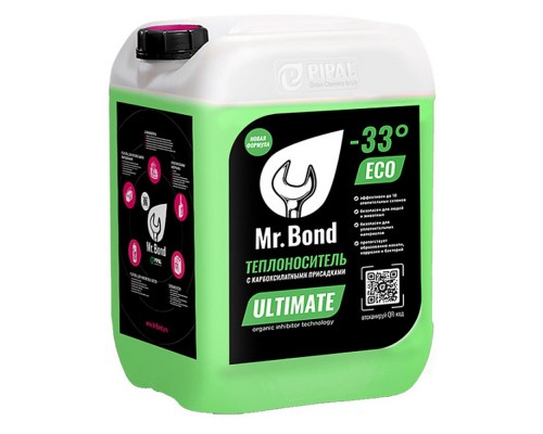 Теплоноситель Mr.Bond -33гр.С на основе пропиленгликоля ULTIMATE 33 ECO, (10кг) Теплоноситель Mr.Bond -33гр.С на основе пропиленгликоля ULTIMATE 33 ECO, (10кг)