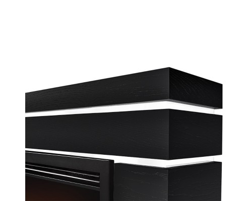 Каминокомплект: Очаг Electrolux EFP/P-2520LS N, портал Moderno 25 шпон черный дуб