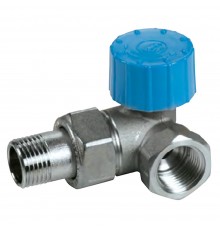 Клапан термостатический Giacomini угловой 2-плоск. с резьб. подсоед. термоголовки 1/2" - прав.