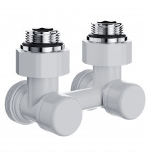 Узел нижнего подключения Royal Thermo Design угловой 1/2"х3/4" EK (белый)