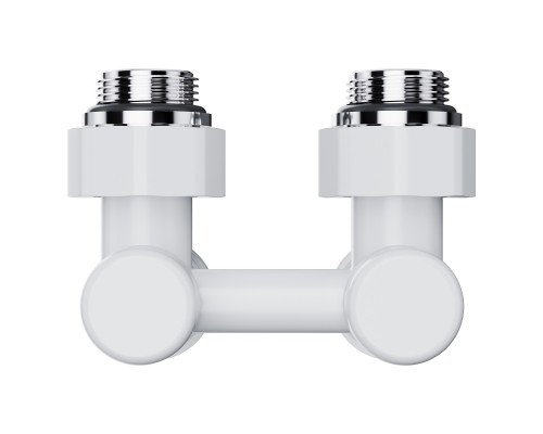 Узел нижнего подключения Royal Thermo Design угловой 1/2"х3/4" EK (белый)