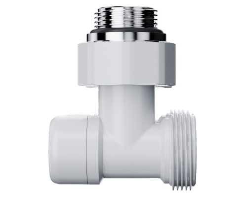 Узел нижнего подключения Royal Thermo Design угловой 1/2"х3/4" EK (белый)