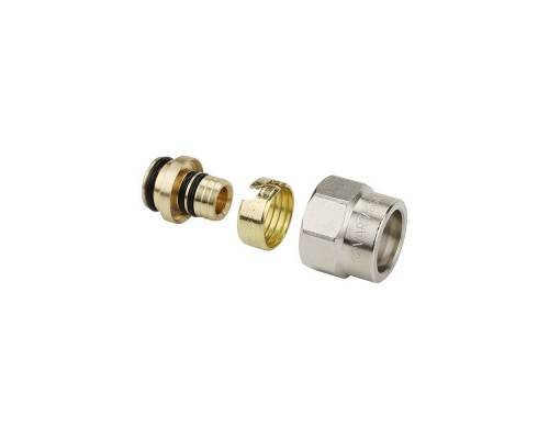 Соединение резьбозажимное VARMEGA 1/2" для труб 16х2.2 VM09402 Соединение резьбозажимное VARMEGA 1/2" для труб 16х2.2 VM09402