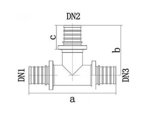 Тройник ONE PLUS переходной 20-16-16 латунь акс. (110/10)