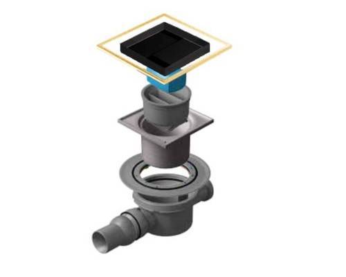 Трап точечный PESTAN Confluo Standard 10Х10 Dry 2 Ceramic Gold