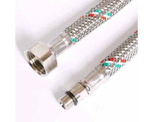Гибкая подводка для смесителя UNI-FITT М10х1 - 1/2" 40 см оплетка из нержавеющей стали Гибкая подводка для смесителя UNI-FITT М10х1 - 1/2" 40 см оплетка из нержавеющей стали