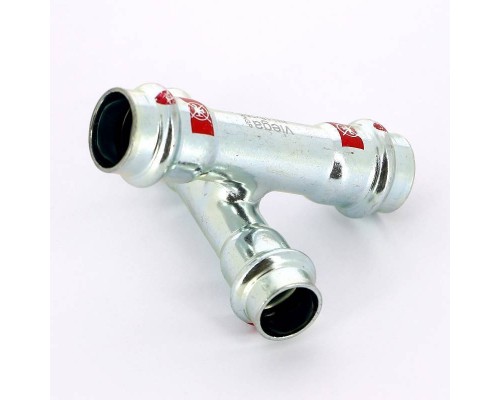 Крестовина пайка VIEGA 18х15 нелигир. сталь Prestabo SC-Contur с уплотнит. элементом