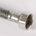 Гибкая подводка для воды UNI-FITT DN 8 ВВ 1/2" 150 см оплетка из нержавеющей стали