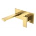 Boheme Qubic Смеситель для раковины на стену 23x19,1x10h см, цвет: matt gold 475-MG