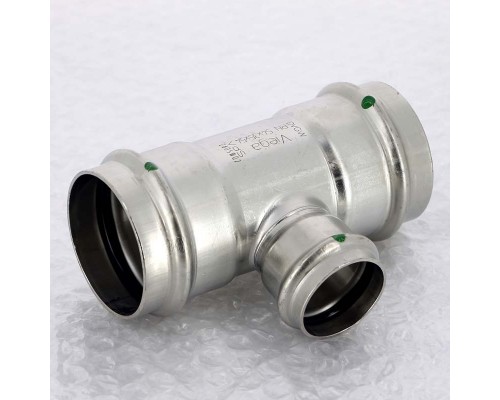 Тройник пресс нержавеющая сталь Sanpress Inox VIEGA 54х35х54 Тройник пресс нержавеющая сталь Sanpress Inox VIEGA 54х35х54