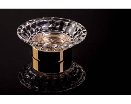 Boheme Murano Cristal Мыльница круглая настольная, цвет: хром 10204
